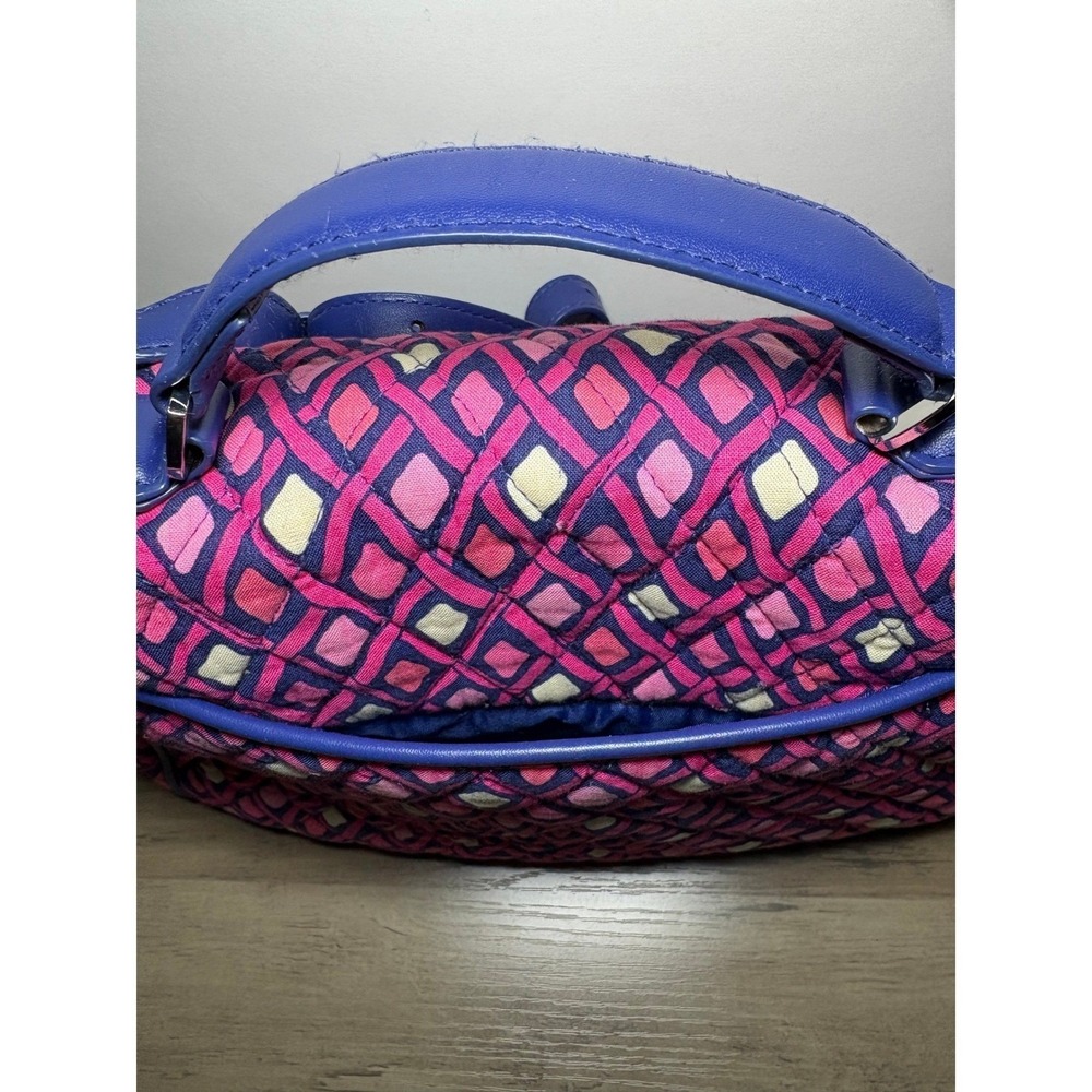 Vera Bradley Turnlock Crossbody Bag Katalina Pink Diamonds Pattern - Picture 4 of 8